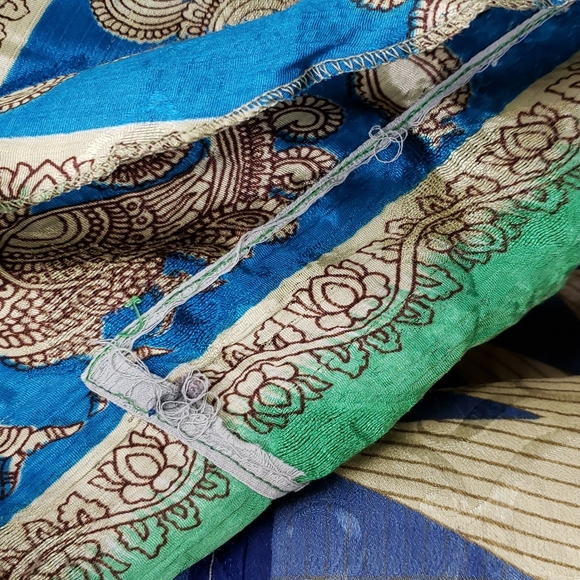 Darn Good Yarn Sari Silk Wrap Skirt Tea Goddess - Picture 11 of 16